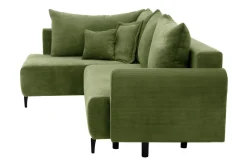 Narożnik rozkładany zielony LUKA lewy