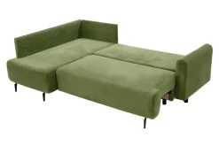 Narożnik rozkładany zielony LUKA lewy