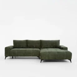 Narożnik rozkładany zielony MAURO lewy