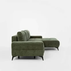 Narożnik rozkładany zielony MAURO lewy