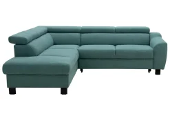 Narożnik rozkładany zielony ASPEN lewy