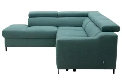 Narożnik rozkładany zielony ASPEN lewy