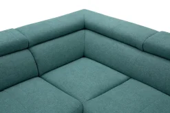 Narożnik rozkładany zielony ASPEN lewy