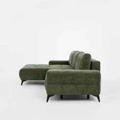 Narożnik rozkładany zielony MAURO prawy