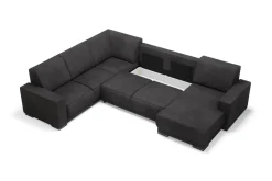 Narożnik szary ELECTRA lewy