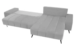 Narożnik szary VELVET NEW prawy