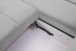 Narożnik szary VELVET NEW lewy