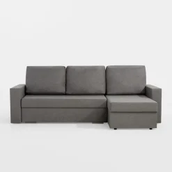 Narożnik szary z 2 pojemnikami FLAT