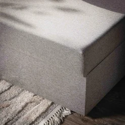 Narożnik szary z 2 pojemnikami FLAT