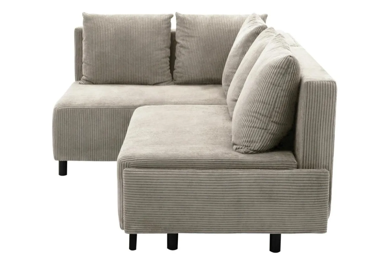 Narożnik sztruksowy beżowy LOGOS lewy