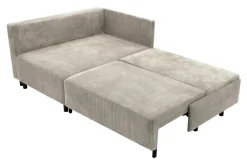 Narożnik sztruksowy beżowy LOGOS lewy