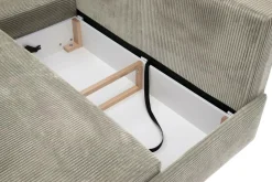 Narożnik sztruksowy beżowy LOGOS lewy