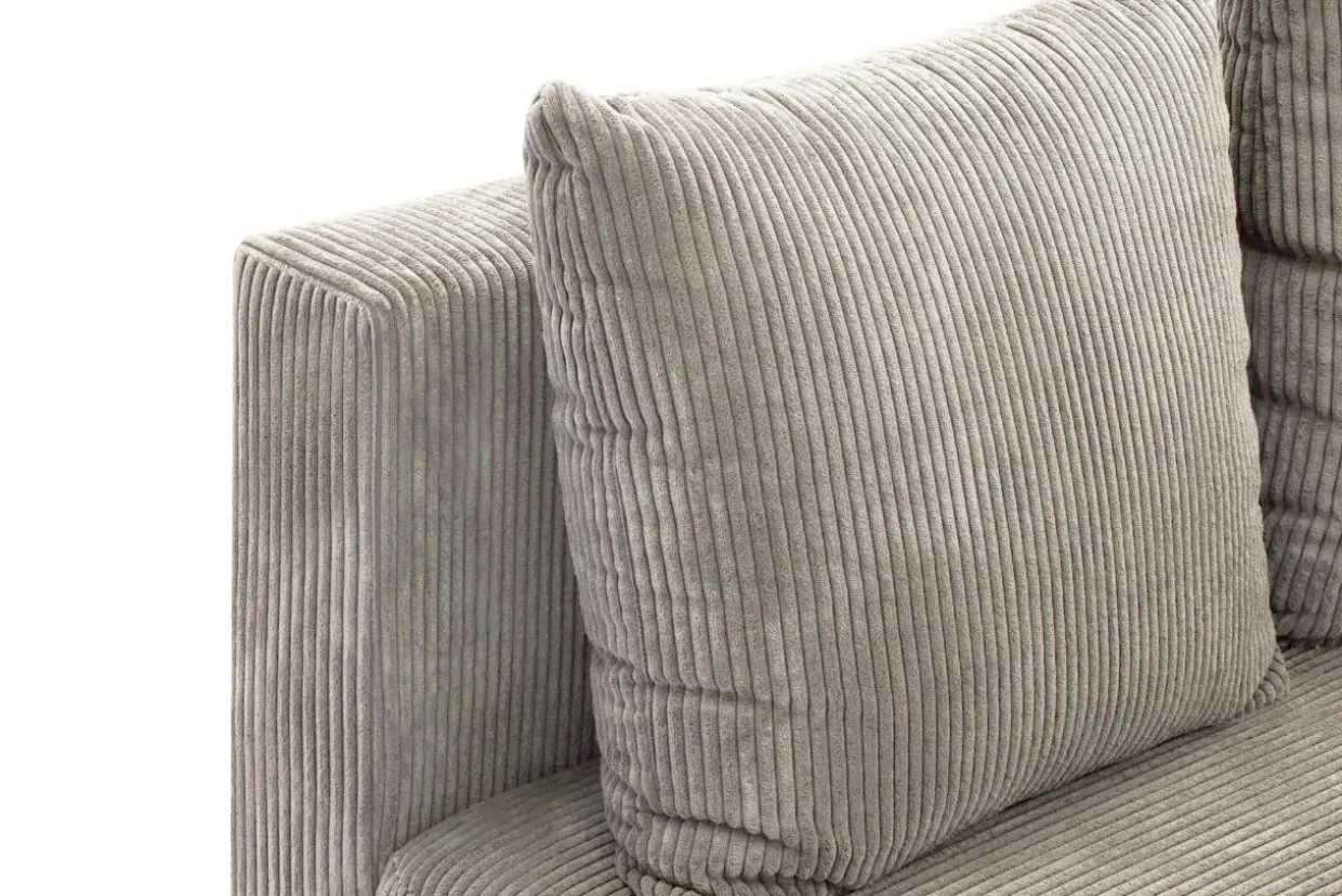 Narożnik sztruksowy beżowy LOGOS lewy