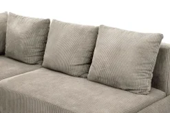 Narożnik sztruksowy beżowy LOGOS lewy