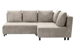 Narożnik sztruksowy beżowy LOGOS prawy