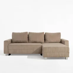 Narożnik sztruksowy beżowy AVOLA