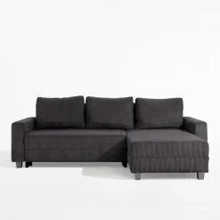 Narożnik sztruksowy grafitowy AVOLA