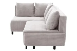 Narożnik sztruksowy jasnoszary LOGOS lewy