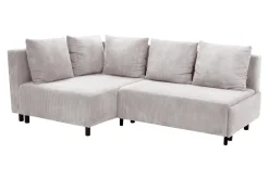 Narożnik sztruksowy jasnoszary LOGOS lewy