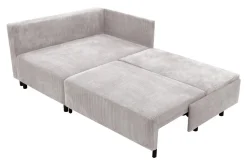 Narożnik sztruksowy jasnoszary LOGOS lewy