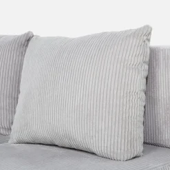 Narożnik sztruksowy rozkładany jasnoszary HONEY