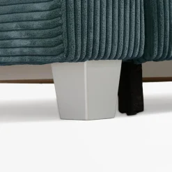 Narożnik sztruksowy szaroniebieski AVOLA