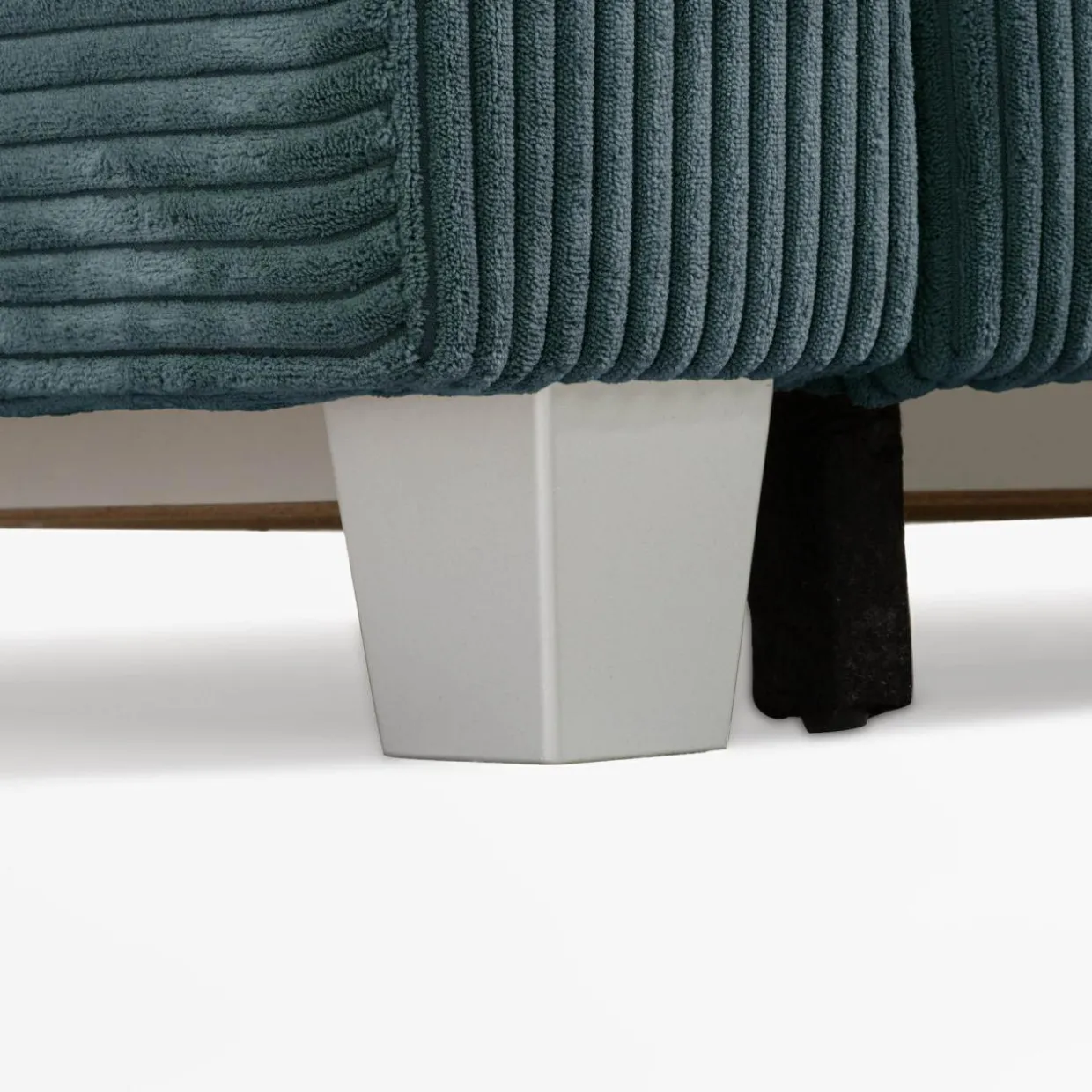 Narożnik sztruksowy szaroniebieski AVOLA