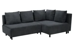 Narożnik sztruksowy szary LOGOS prawy