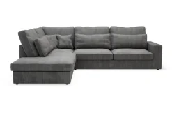 Narożnik sztruksowy szary COAST lewy