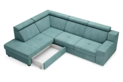 Narożnik turkusowy LINEA lewy