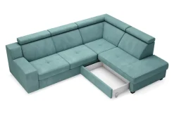 Narożnik turkusowy LINEA prawy