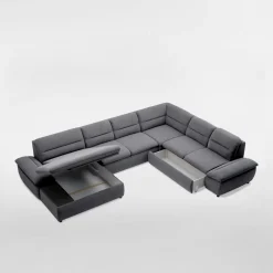 Narożnik U szary TAURO NEW lewy