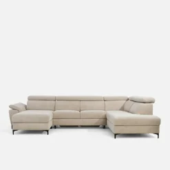 Narożnik U-kształtny beżowy BRAGA lewy