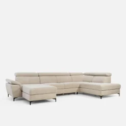 Narożnik U-kształtny beżowy BRAGA lewy