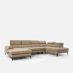 Narożnik U-kształtny beżowy JAZZY U2 lewy