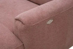 Narożnik U-kształtny z funkcją relaksu różowy CORBY prawy