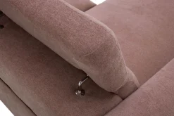 Narożnik U-kształtny z funkcją relaksu różowy CORBY prawy