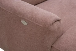 Narożnik U-kształtny z funkcją relaksu różowy CORBY prawy