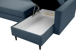 Narożnik z 2 pojemnikami ciemnoniebieski POLLY