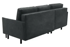 Narożnik z 2 pojemnikami ciemnoszary NELLY