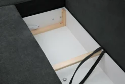 Narożnik z 2 pojemnikami ciemnoszary NELLY