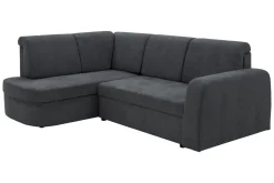 Narożnik z 2 pojemnikami grafitowy NESSI lewy