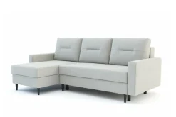 Narożnik z 2 pojemnikami jasnoszary POLLY