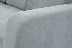 Narożnik z 2 pojemnikami jasnoszary NESSI lewy