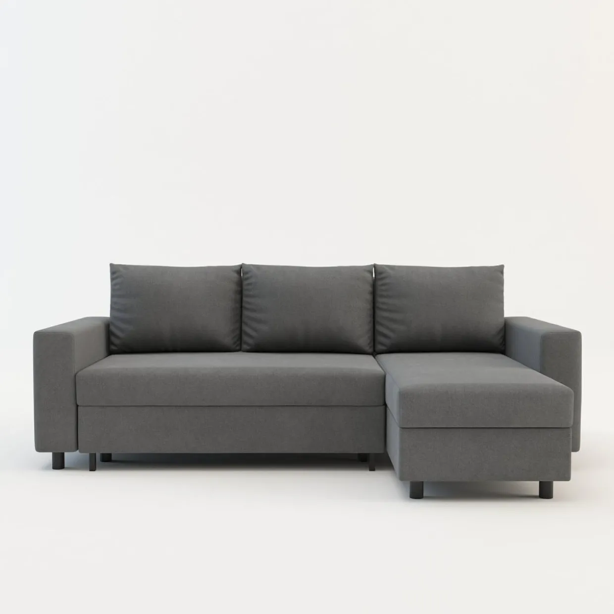 Narożnik z 2 pojemnikami szary MEDIO