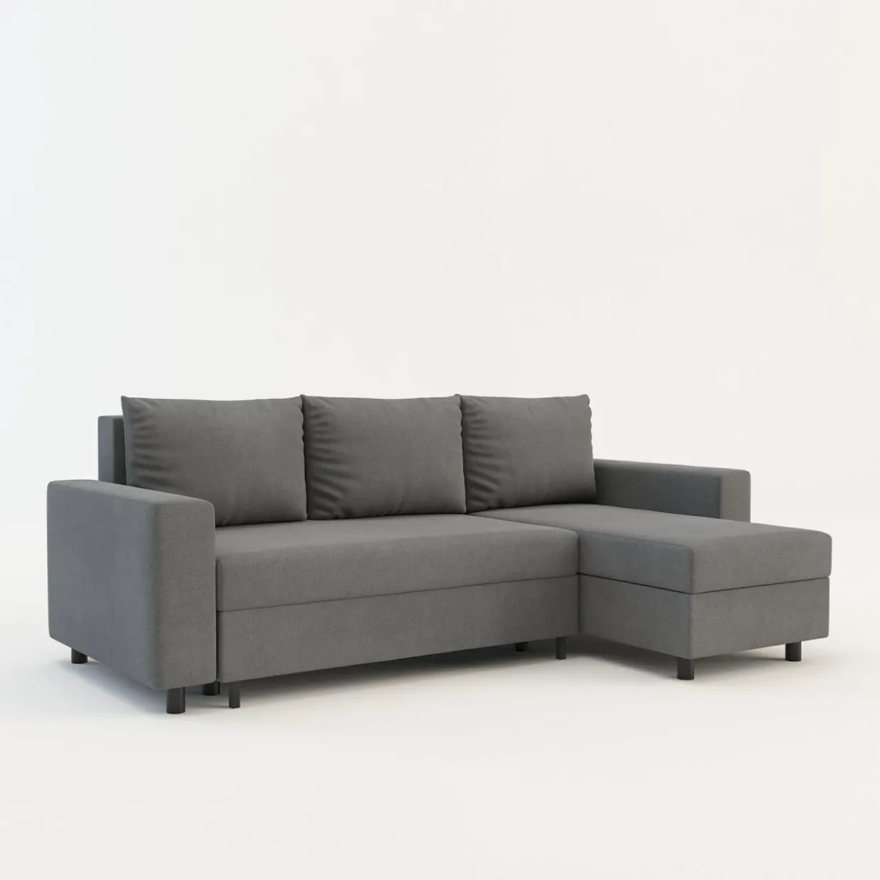 Narożnik z 2 pojemnikami szary MEDIO