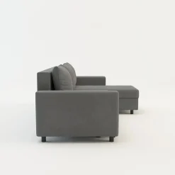 Narożnik z 2 pojemnikami szary MEDIO