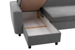 Narożnik z 2 pojemnikami szary MEDIO