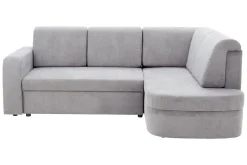 Narożnik z 2 pojemnikami taupe NESSI prawy