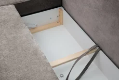 Narożnik z 2 pojemnikami taupe NELLY